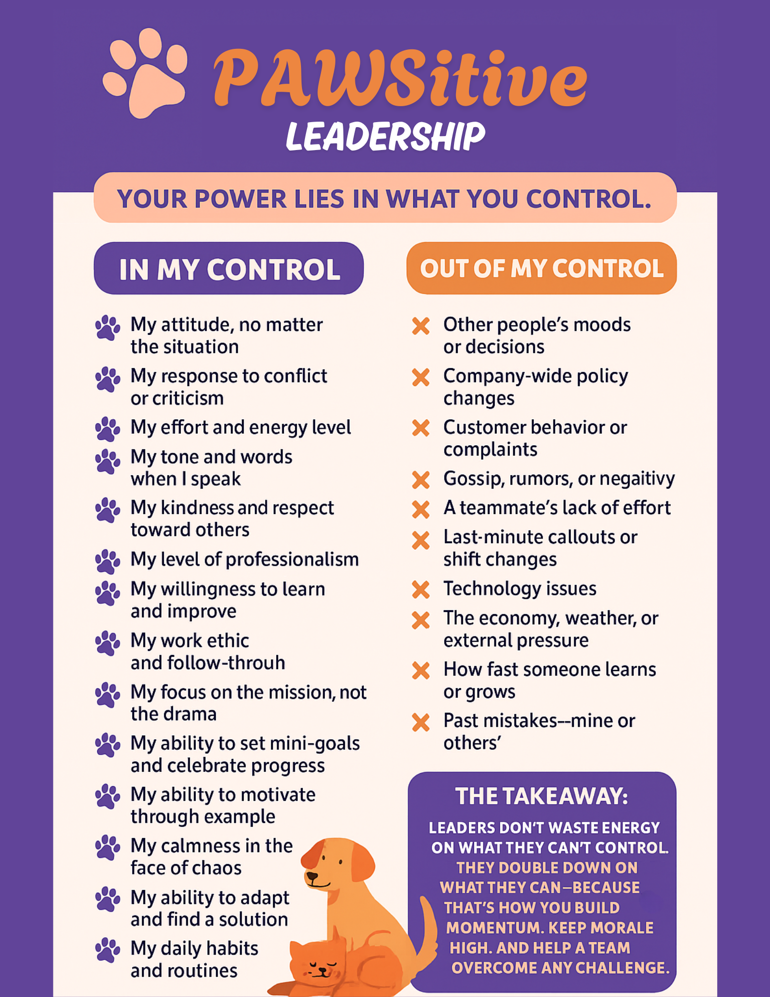 PAWSitive Leadership Flyer preview